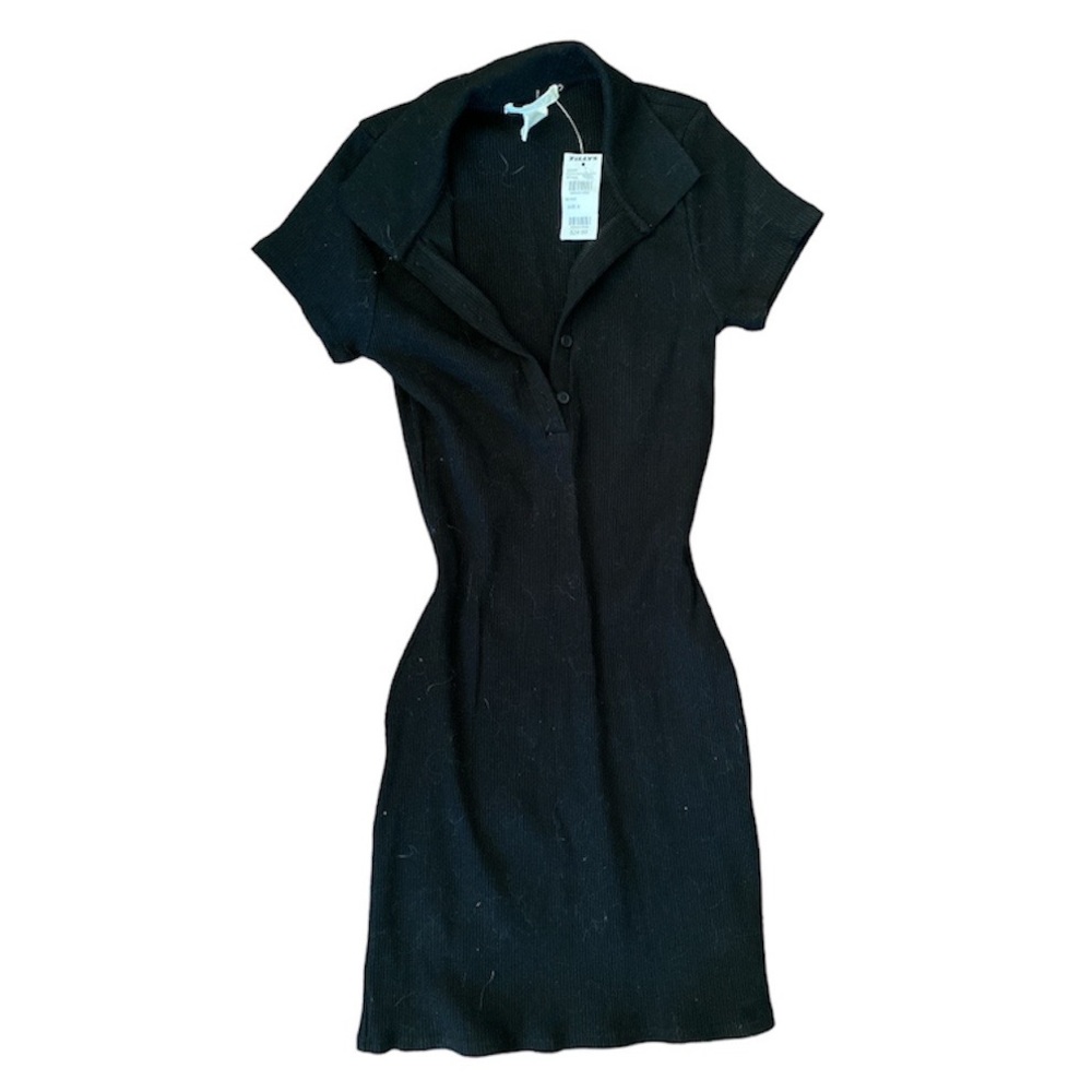 BLACK POLO DRESS